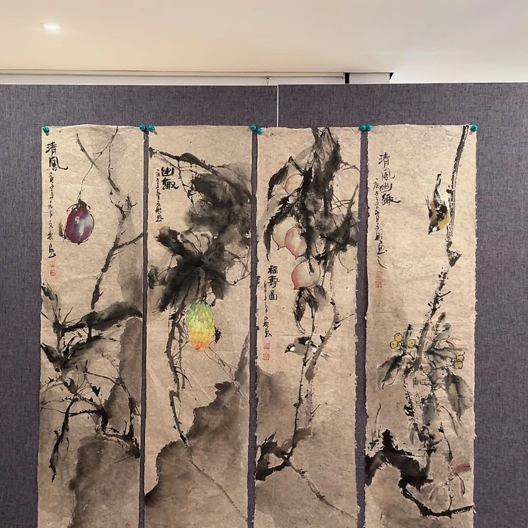 国画溥老师作品画作