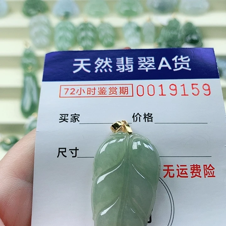 翡翠未镶嵌颈饰吊