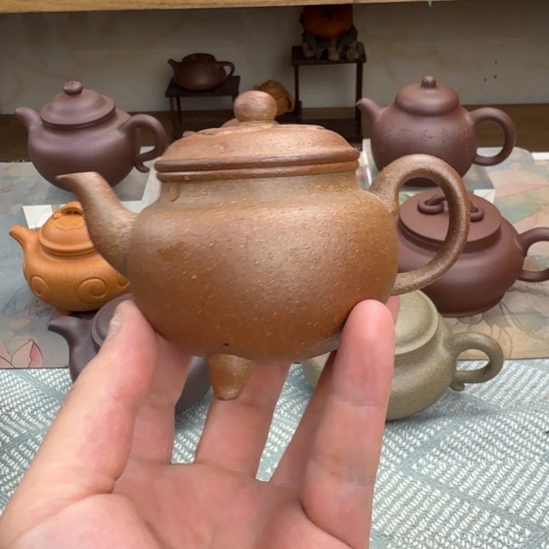 紫砂茶壶微瑕 大彬如意 退火烧 150cc