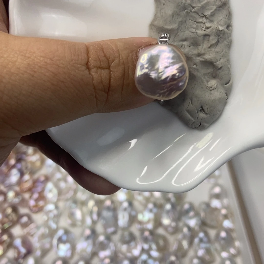 ****O淡水珍珠戒指银S925镶嵌