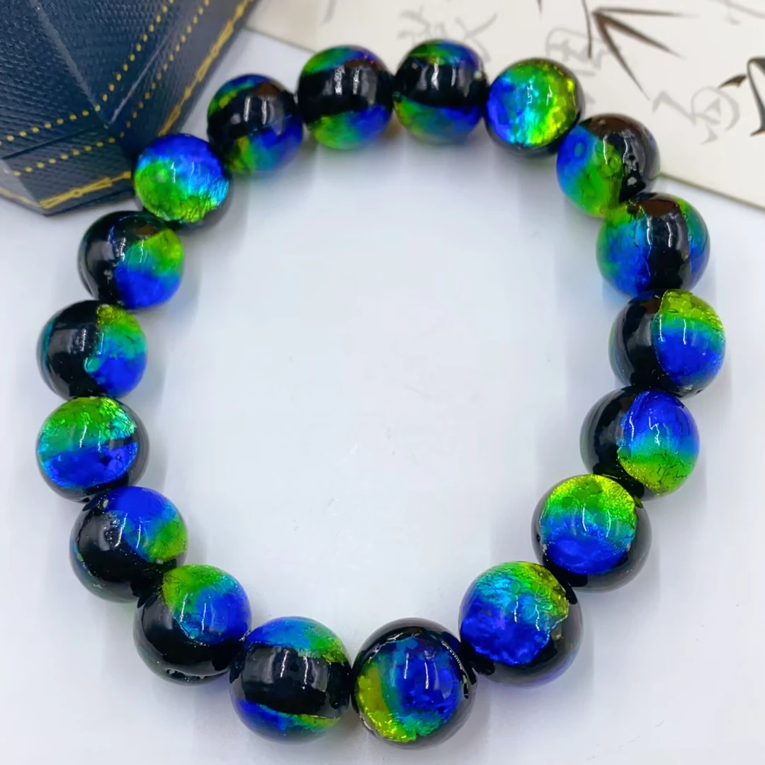 手链 3741  绿色拼接珠珠手串多样性发货