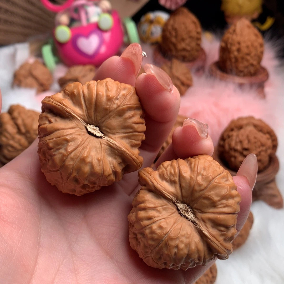 文玩核桃把件42南瓜墩