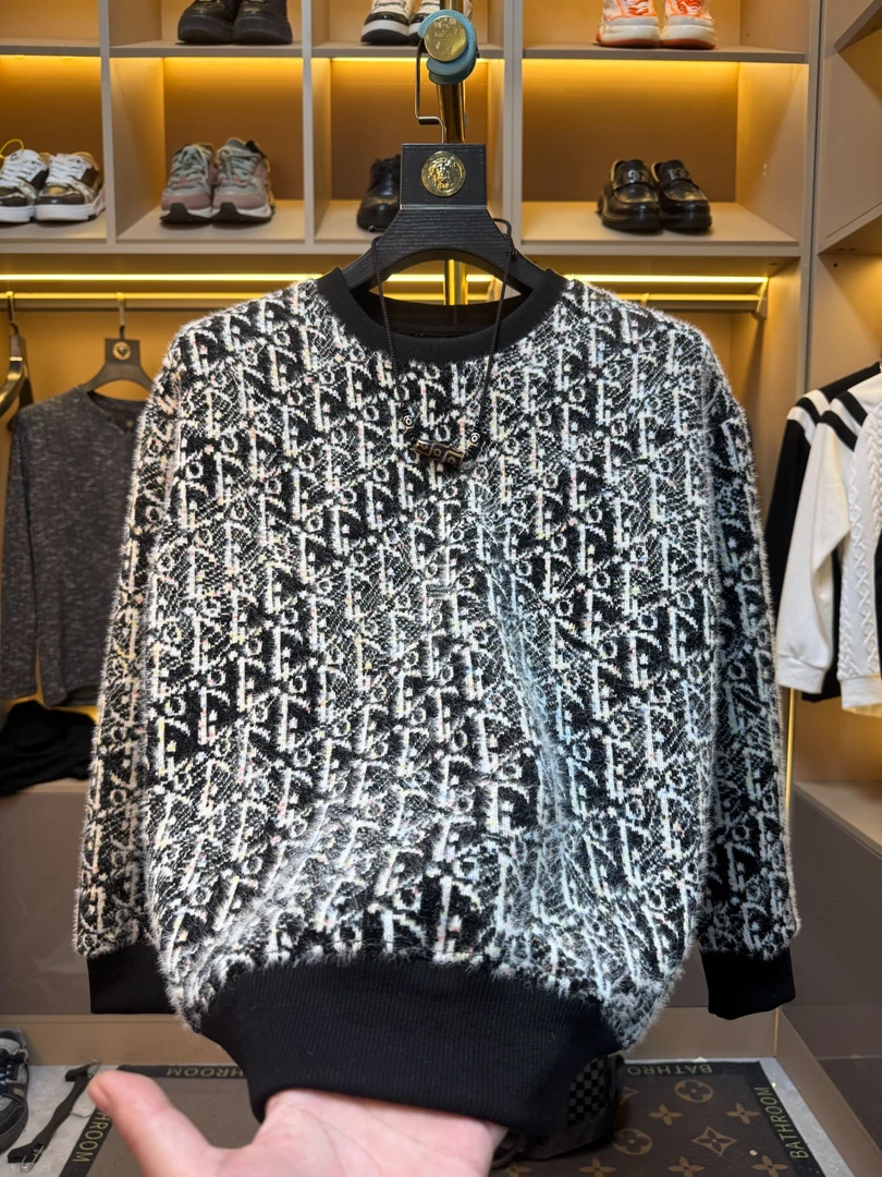 2025秋冬季新品长袖T恤卫衣男士套头男款毛衣宽松347