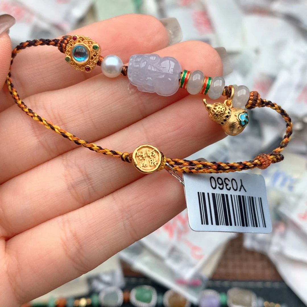 翡翠银S925镶嵌挂件….