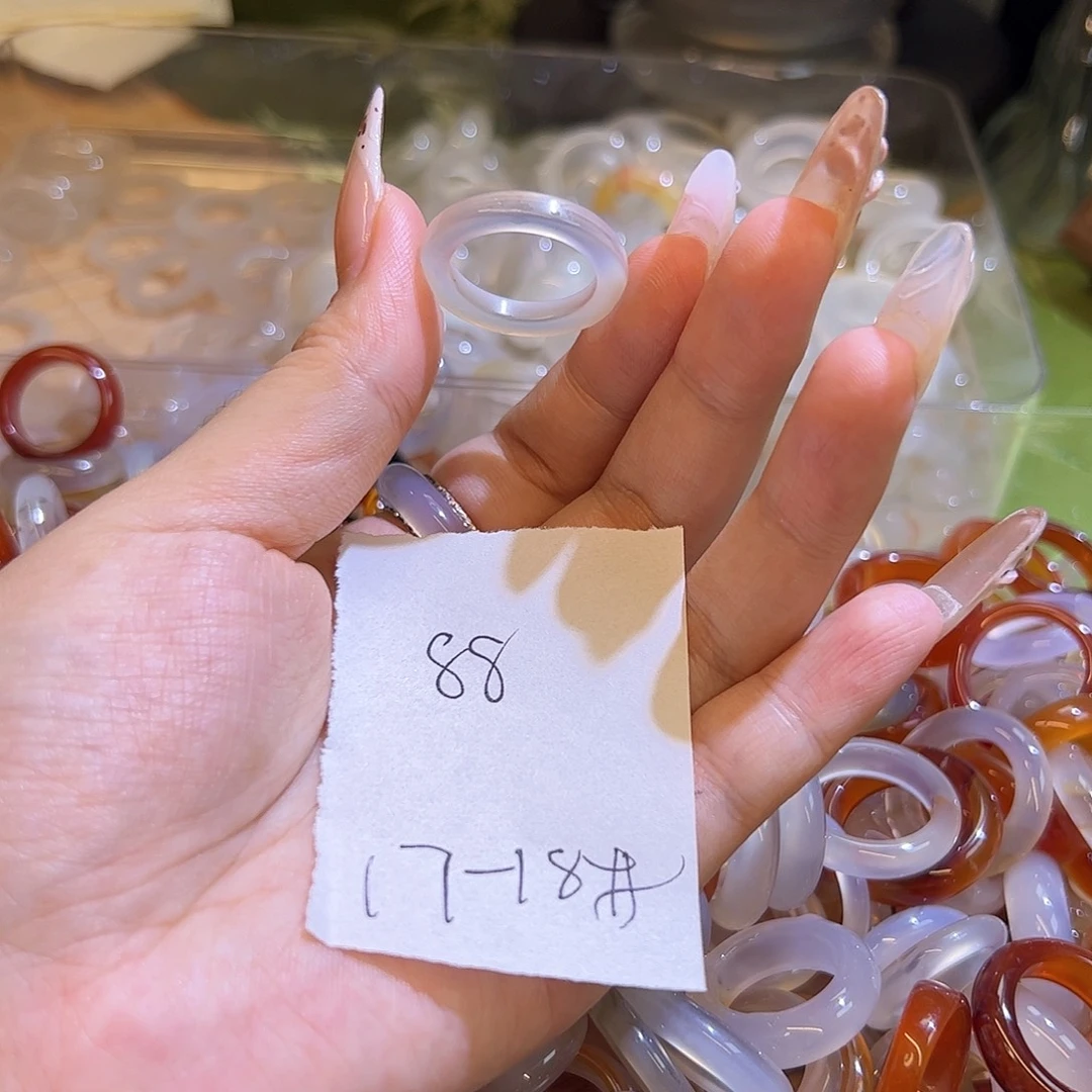 未镶嵌戒指玛瑙/玉髓