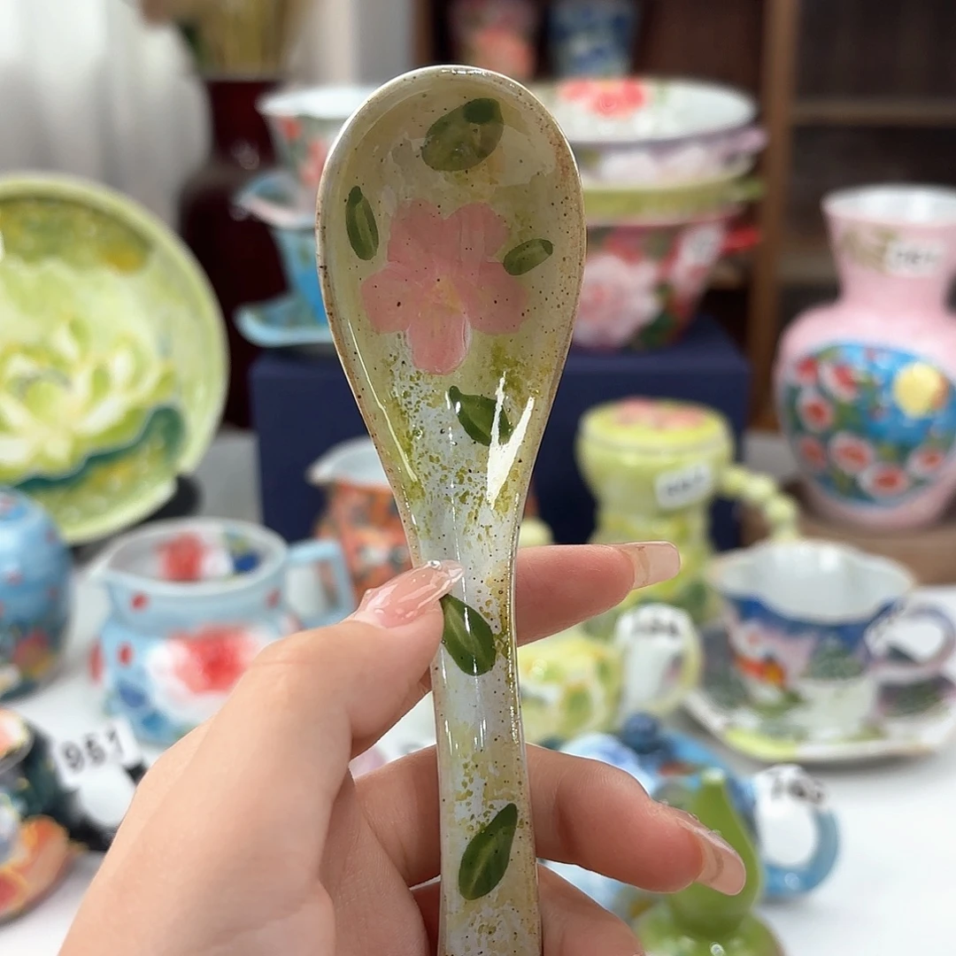 景德镇手绘高温釉下彩陶瓷茶具
