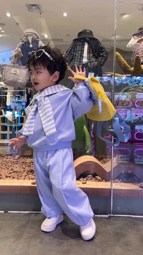 【伦敦学生会】男童韩版春季休闲时尚男童套装-63春