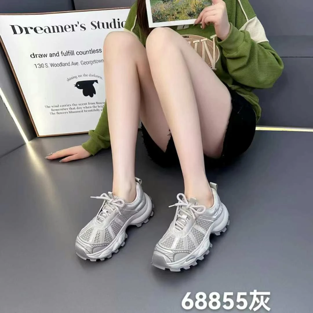 68855纯色女老爹鞋东方洛可可清凉感复古风性感风