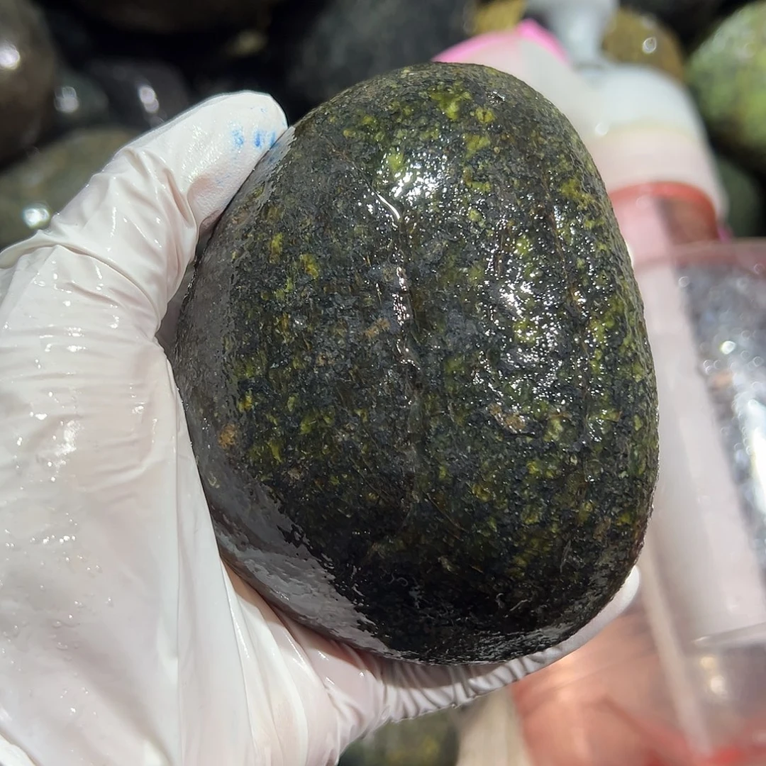 未镶嵌蛇纹石玉西藏藏玉药王石保**哥