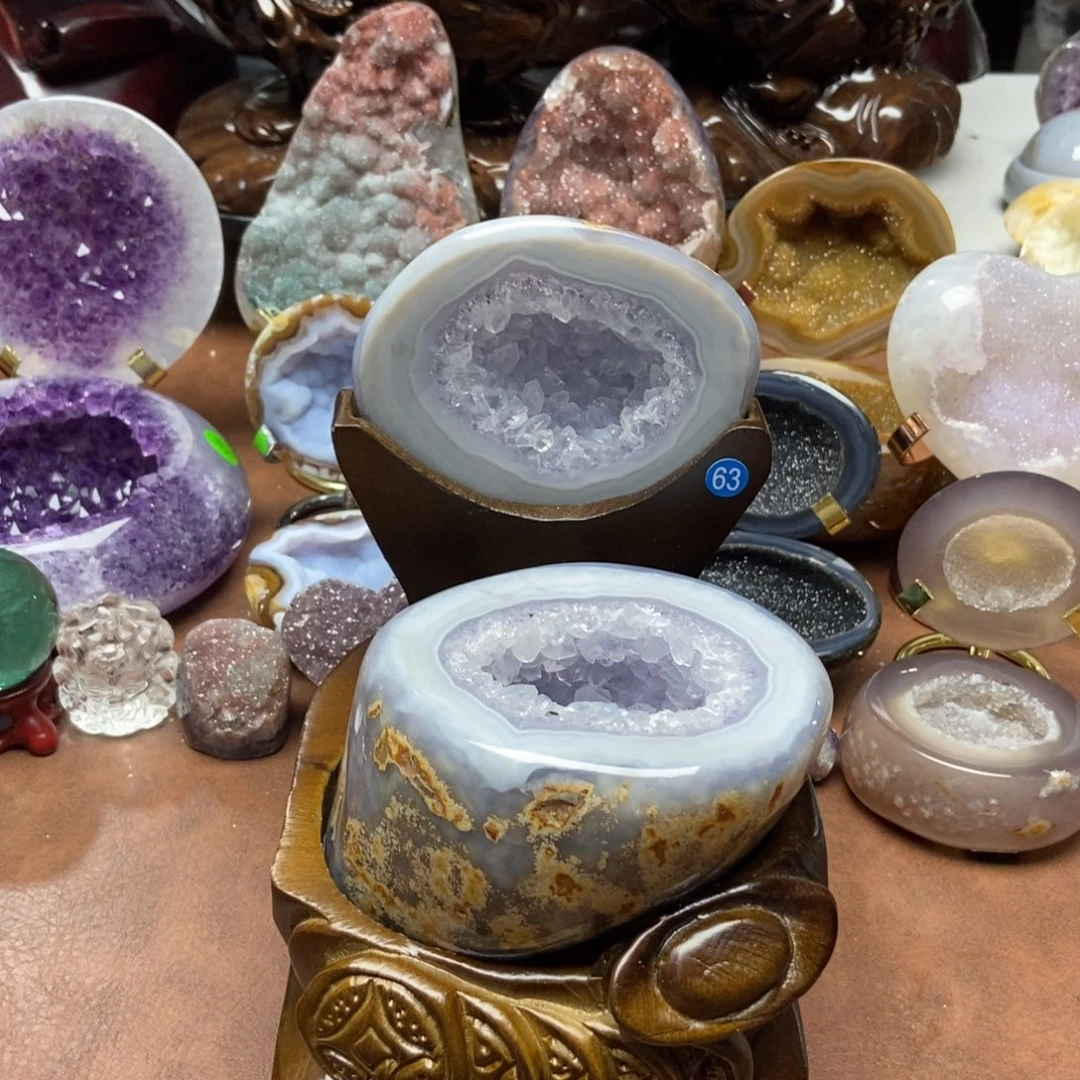 紫晶摆件未镶嵌水晶