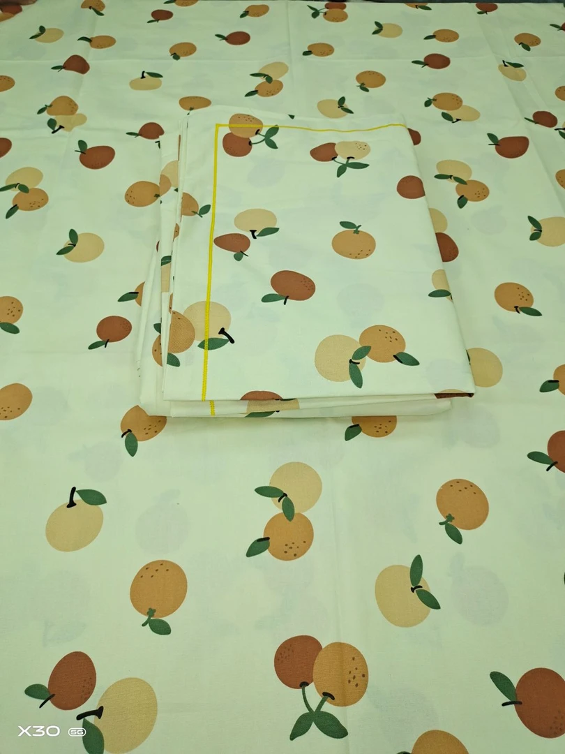 （327）标准双人四件套 爱家高端纯棉亲肤 （双橙恋AA）