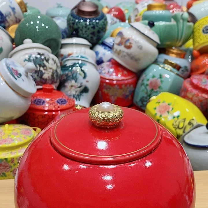 钧瓷手工艺品茶叶罐储存罐密封罐