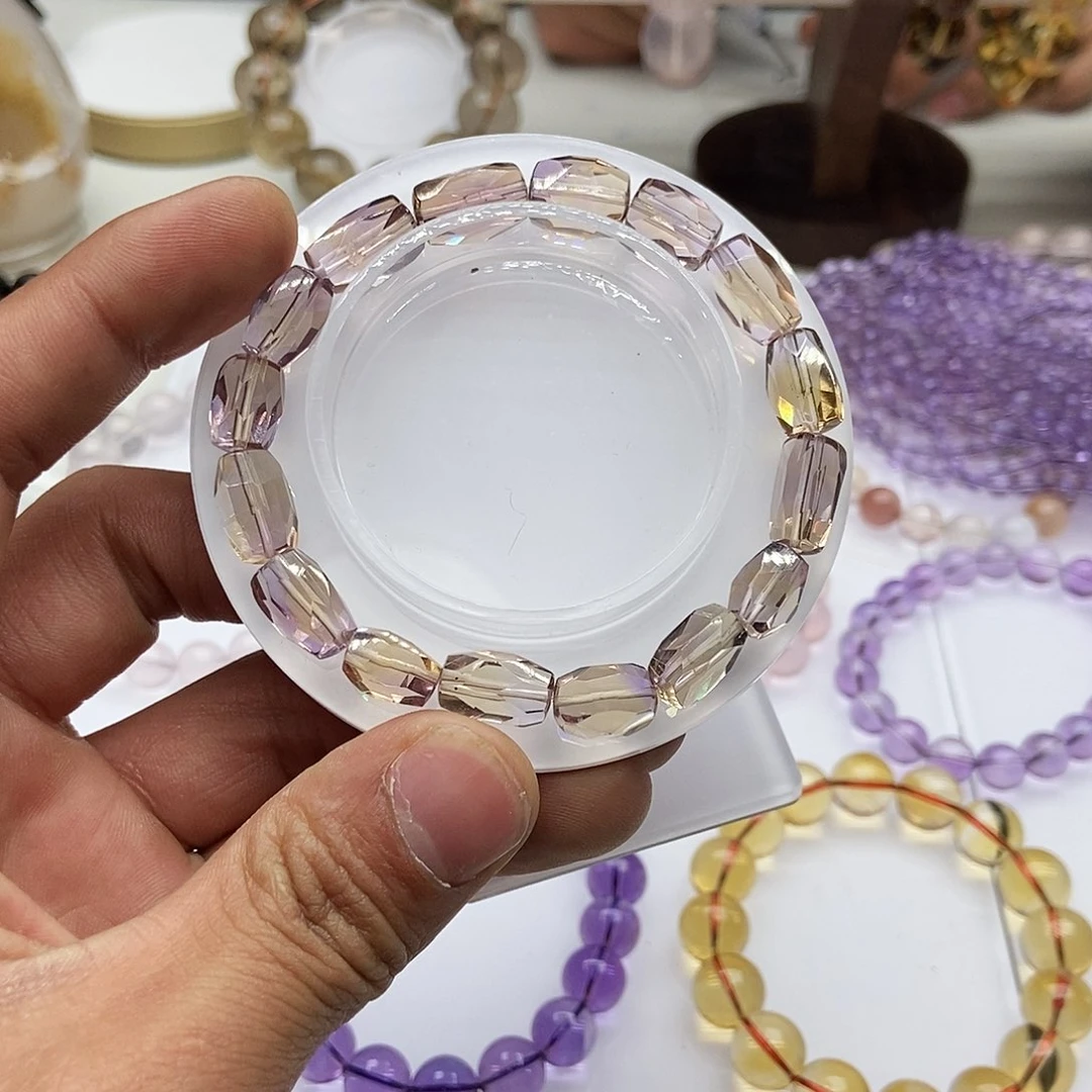 水晶手链未镶嵌跳***娃默认微瑕