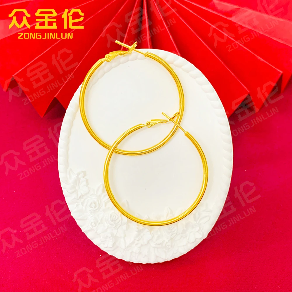 铜合金耳饰 气质简约款【大圆素圈耳环】
