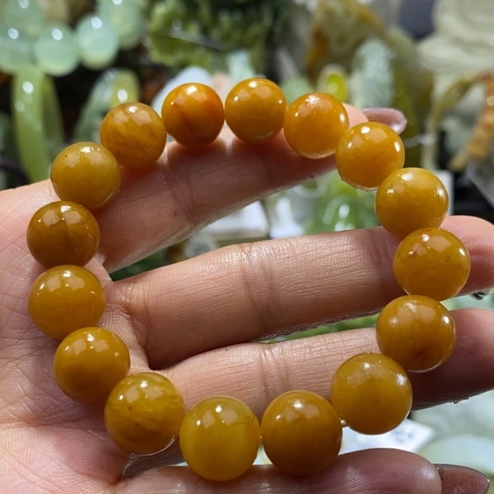 岫玉未镶嵌岫玉手链