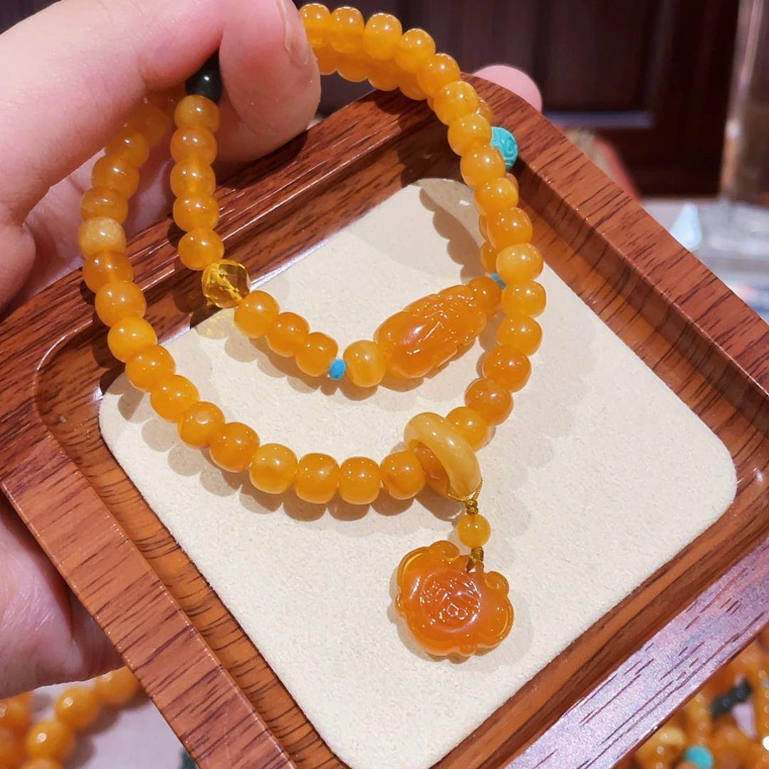 蜜蜡手链未镶嵌手串