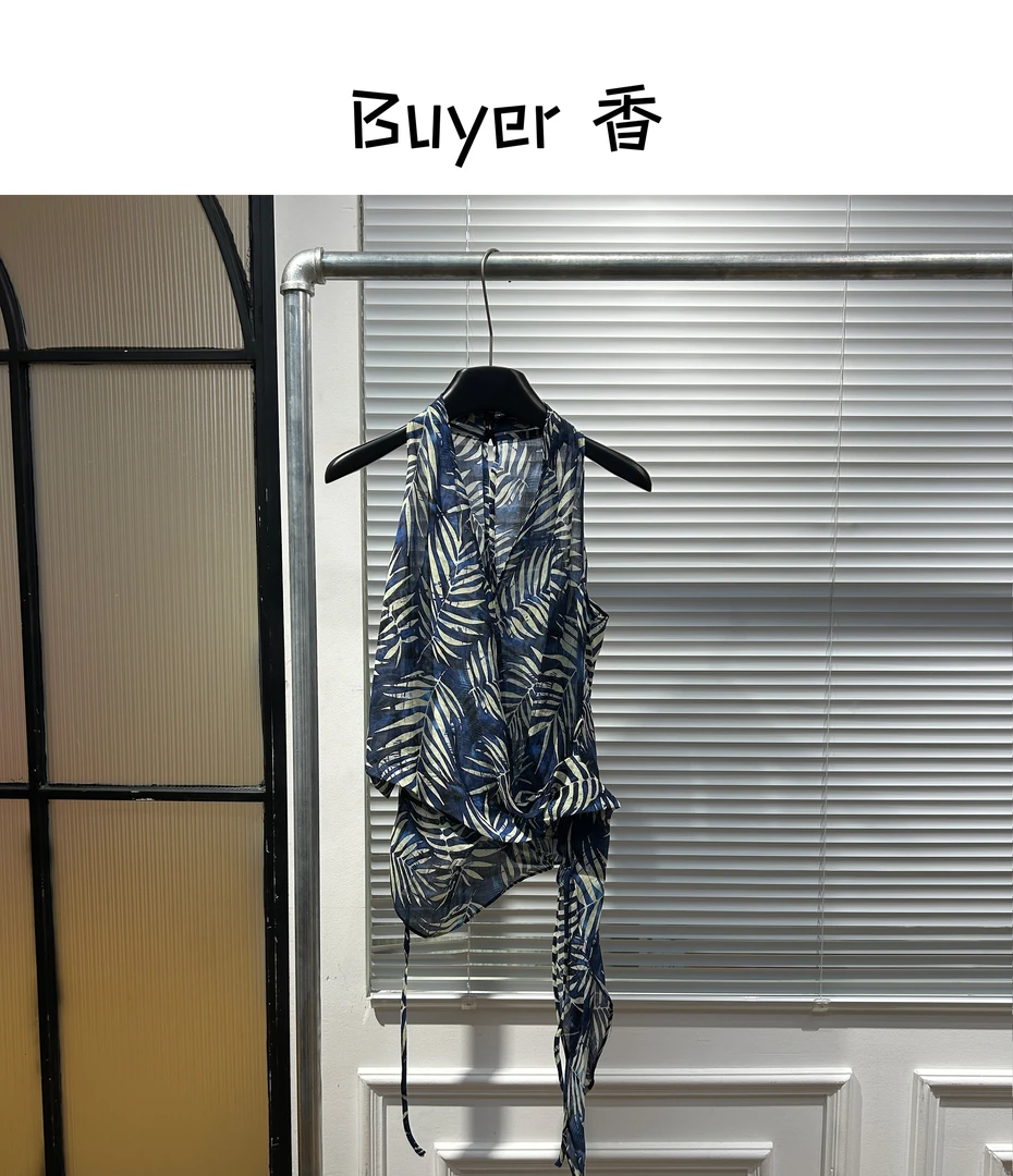 【Buyer 香】251111夏季新款设计感印花无袖上衣