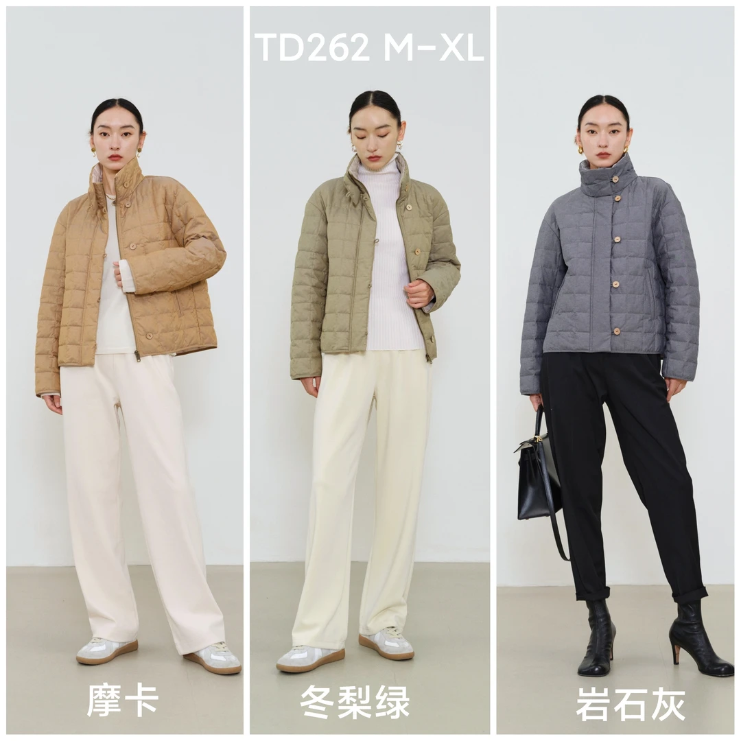 【吴姐定制】CSM-TD262时尚经典款女士保暖白鸭绒外套