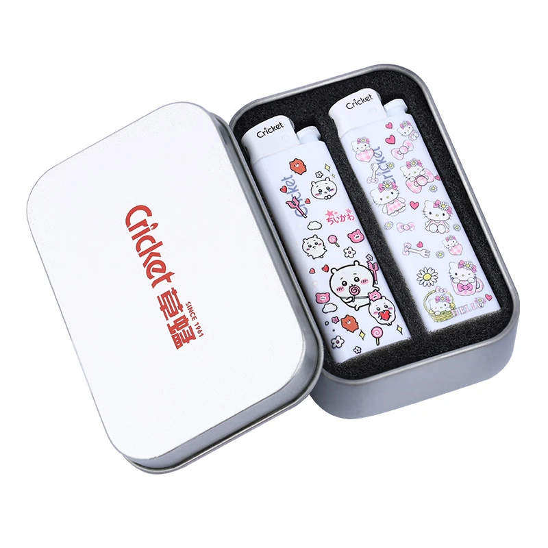 创意高颜值防爆一次性砂轮打火机礼盒装草蜢打火机适合送男女礼物