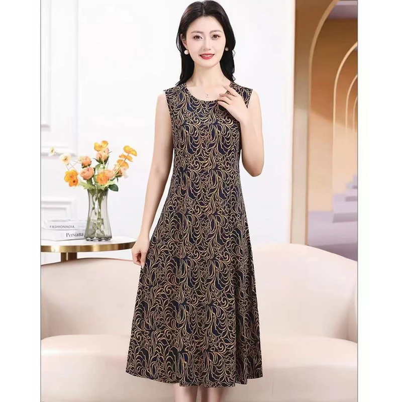 M1896女装连衣裙气质时尚夏季休闲百搭中长款裙子