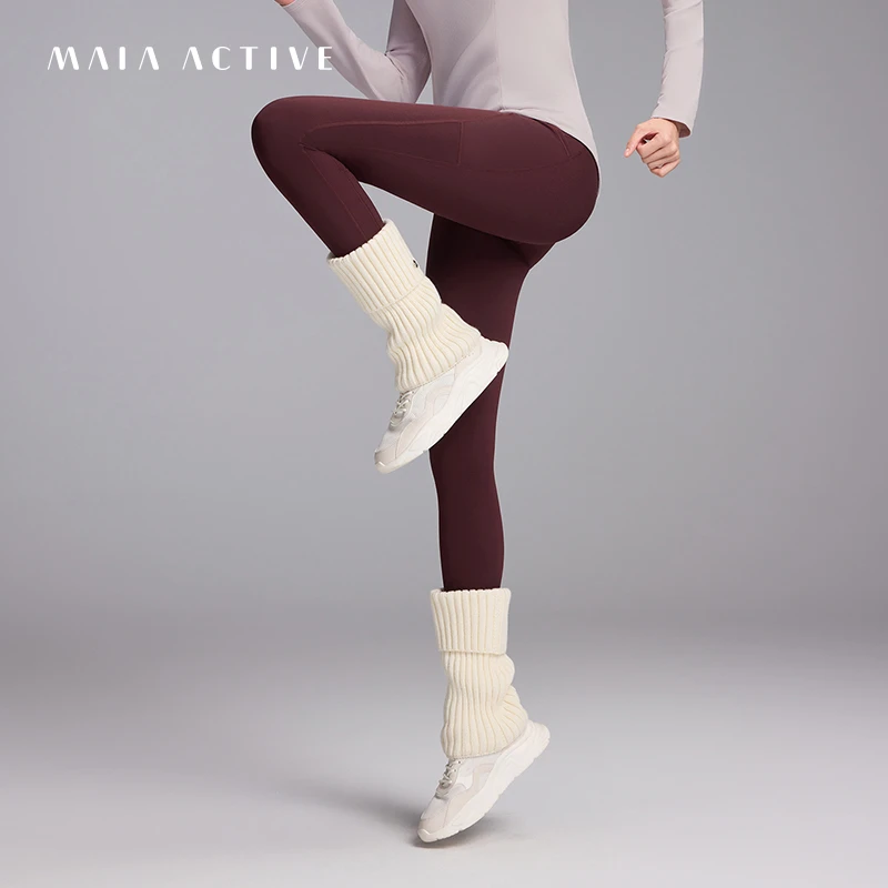 【10月上新】秋冬柔软亲肤含绵羊毛休闲瑜伽针织腿套MAIA 54SO04