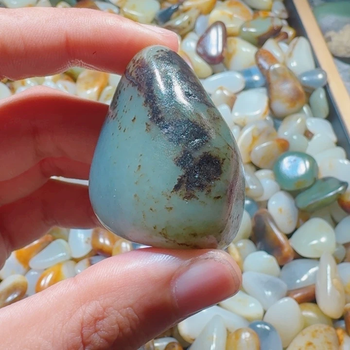 和田玉未镶嵌挂件57克