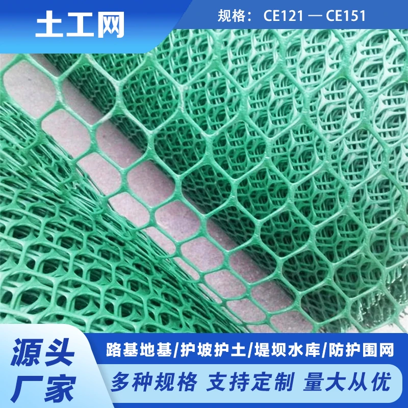 塑料土工网 边坡防护绿化河道固土 HDPE高强度三维土工安全网