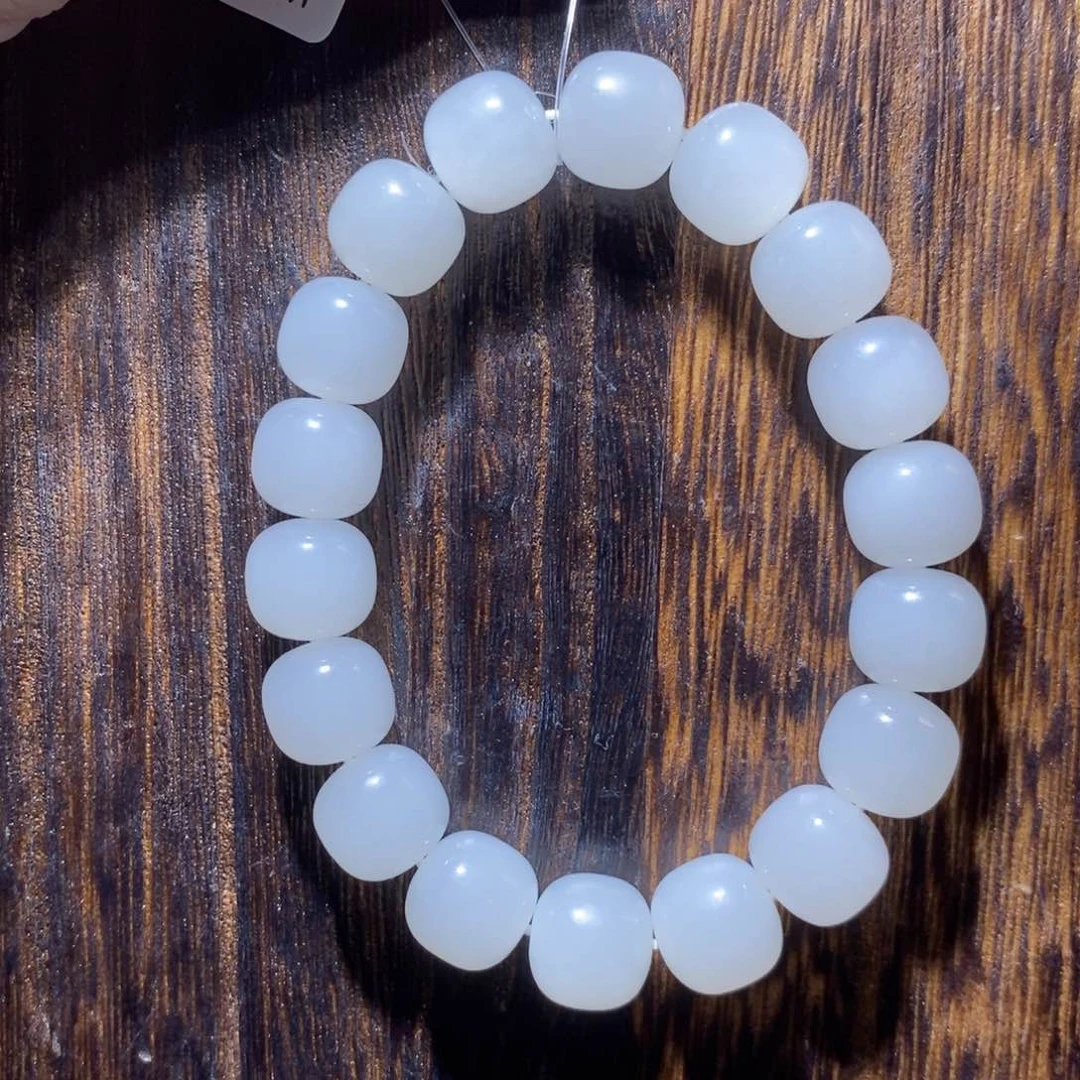 和田玉手串未镶嵌12m老型（微瑕）