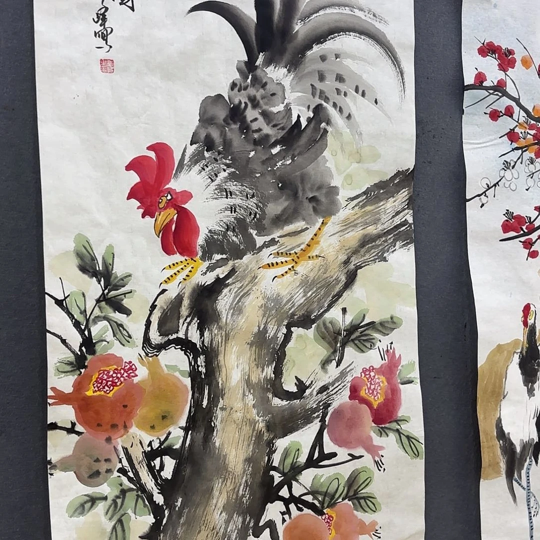 装***程国画刘峰三尺作品艺