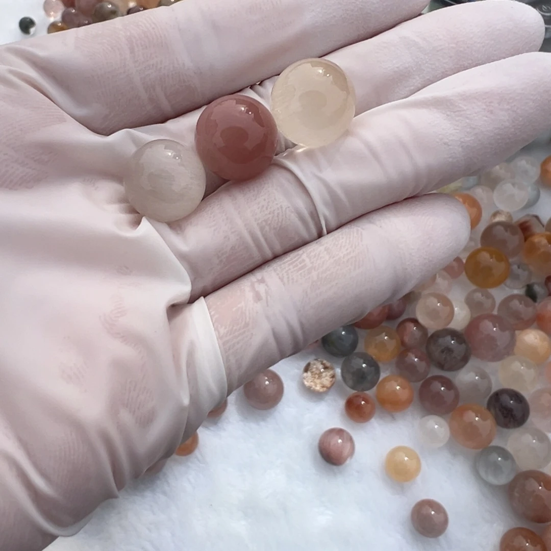 水晶兔毛12mm打孔定制不退换未镶嵌媛