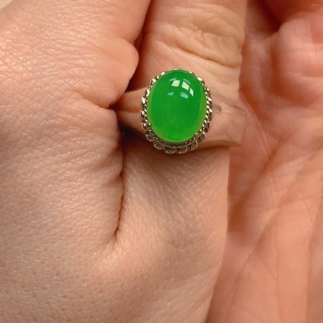 翡翠未镶嵌戒指翡翠蛋面