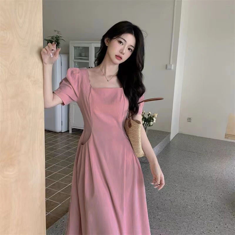 （80-180斤）大码胖MM新款夏季法式连衣裙小个子显瘦气质a字裙1483