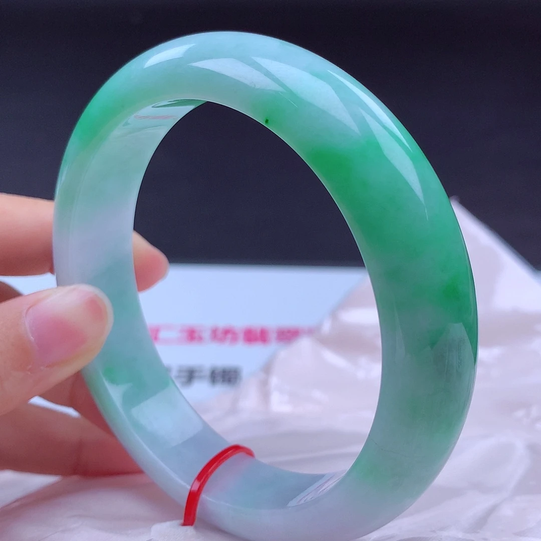 翡翠未镶嵌手镯61圈002005