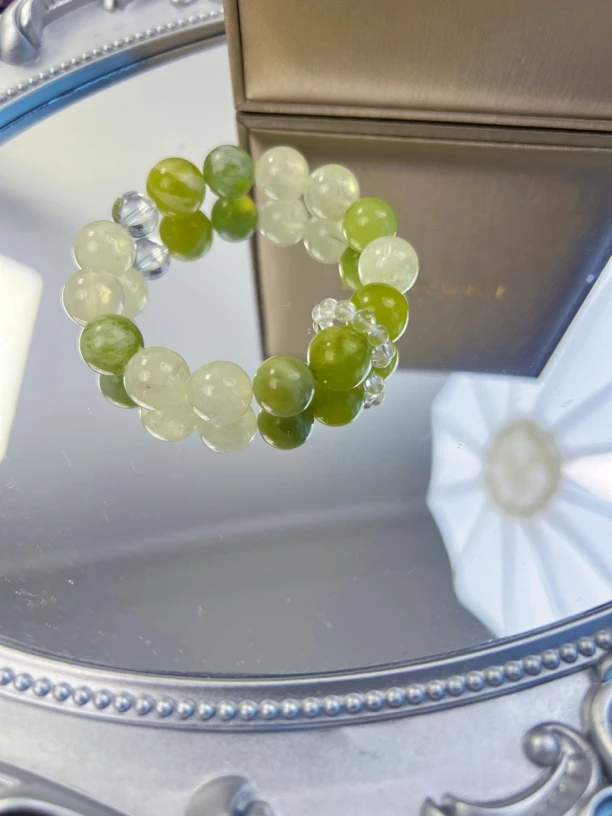 【青提】岫玉/柠檬黄天然水晶