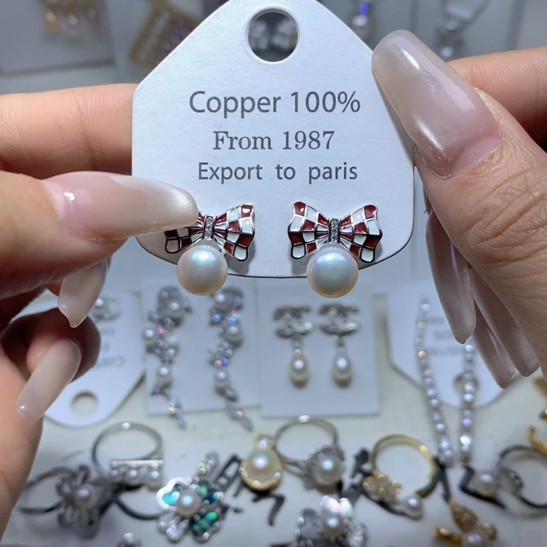 未镶嵌耳饰淡水珍珠