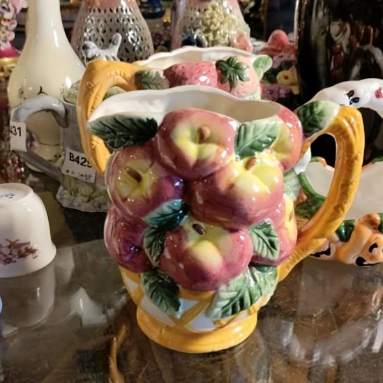 陶瓷奶缸一个 可插花养水培植物 摆件 默认岁月痕迹 特价出不退换