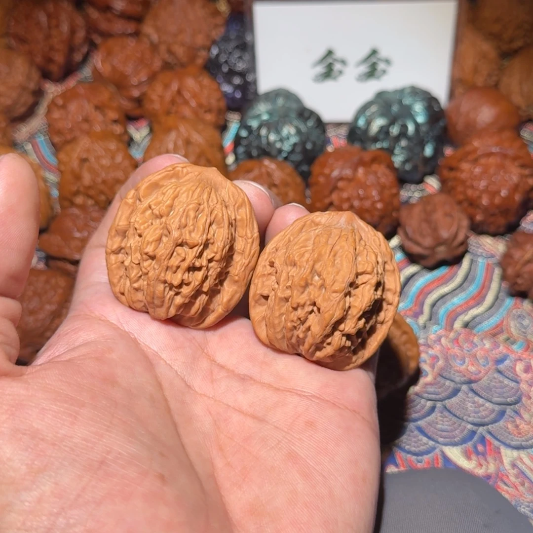把件文玩核桃155精品虎头，尺寸38