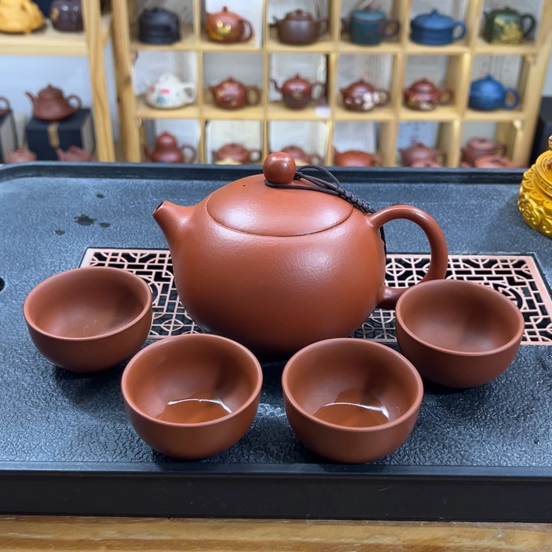 紫砂紫砂胖西施（一壶四杯）