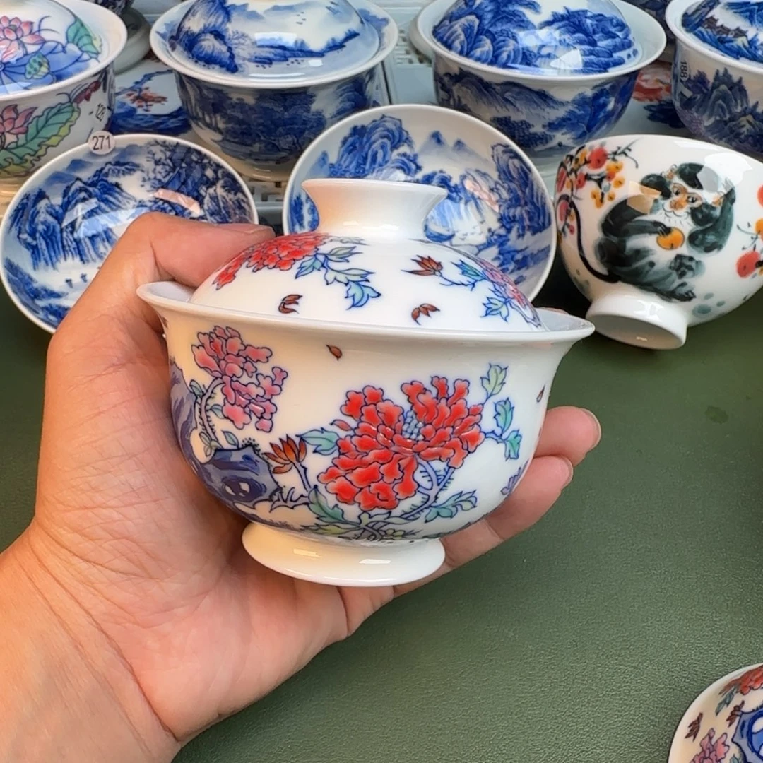 陶纯手工纯手绘茶具284