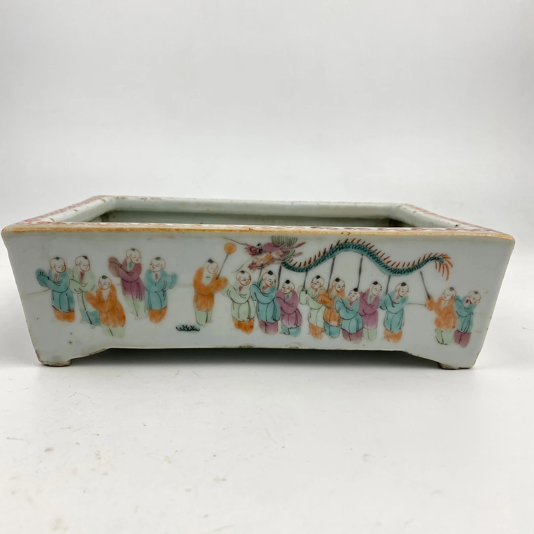 【预展链接】CY2-16清同治·粉彩百子闹春纹水仙盆