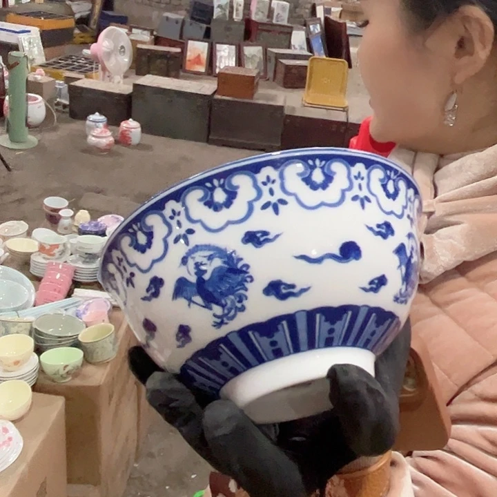 摆件陶景德镇高温瓷4.75