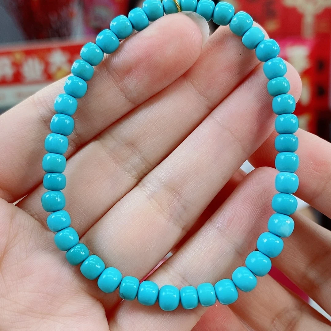 未镶嵌绿松石珠宝奇石5mm+