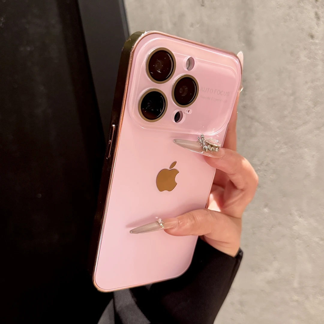 适用苹果17promax大视窗电镀磨砂壳秒变17iphone16/15防摔手机壳