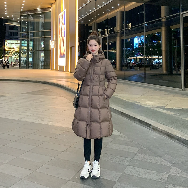 【年终清货】羽绒服女中长款2024韩版新款加厚收腰