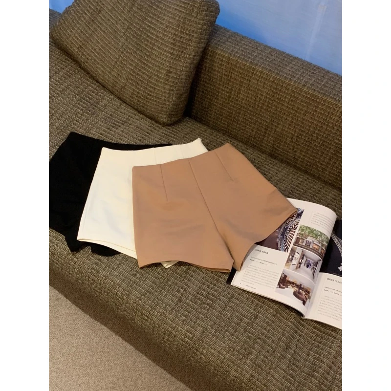 【Yinkoo】腿精热巴裤侧拉链一件搭所有外穿弹力嗲欲高腰短裤热裤