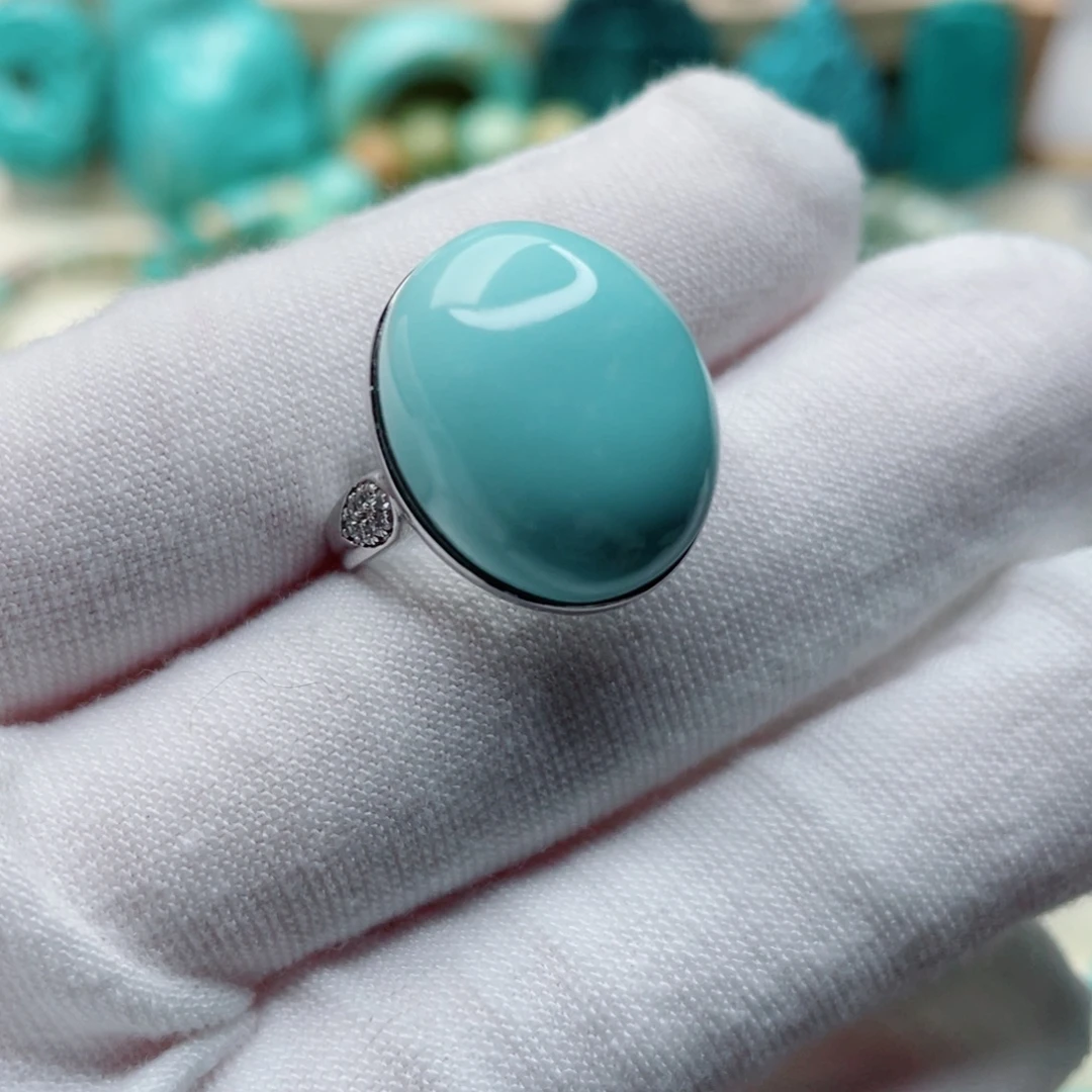 绿松石银S925镶嵌珠宝奇石