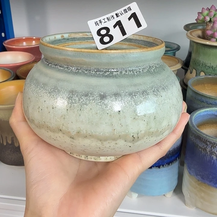 景德镇手工陶瓷盆 口9