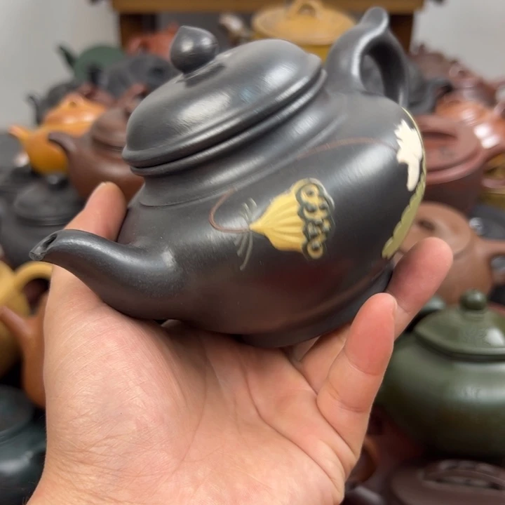 茶壶紫砂紫砂壶嘴巴磕碰