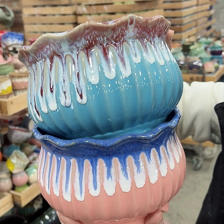 陶瓷陶瓷多肉植物花盆