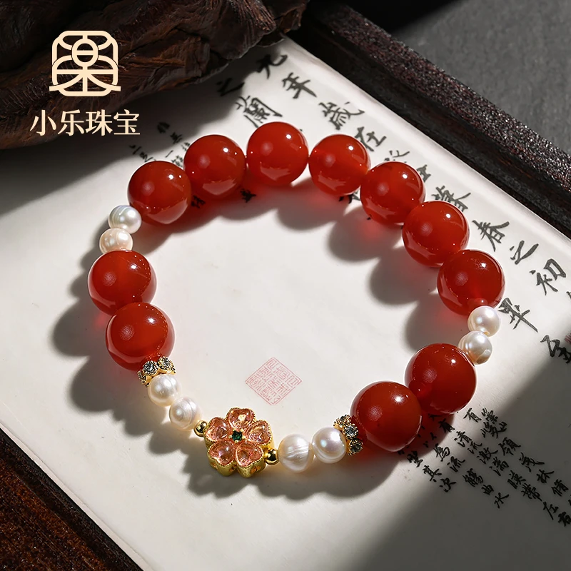 原创设计款红玛瑙手链多样性发一-11023